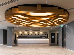 Ripple-like ceiling design makes a statement in restaurant modernisation