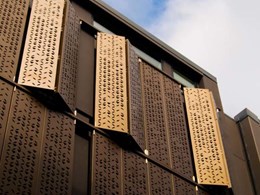 Decorative screens turn outdoor spaces into functional rooms at Auckland apartments
