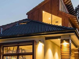 Sydney architect adds strikingly angled tiled roof to family home during renovation