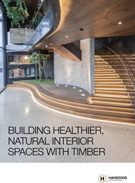 Building healthier, natural interior spaces with timber