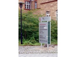 Vista System’s multifunctional exterior signage solutions installed at German hospital clinic