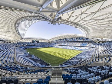Rondo steel framing was ideal for crowd pressure walls at Sydney Football Stadium