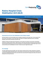 Robina Hospital Crisis Stabilisation Unit