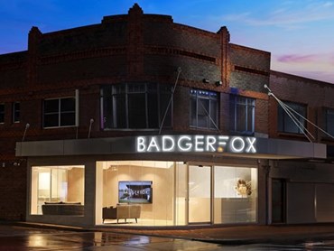 The new Badgerfox office features a historical exterior and a contemporary interior