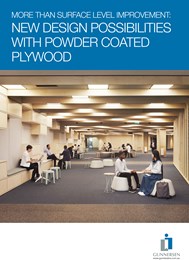 More than surface level improvement: New design possibilities with powder coated plywood