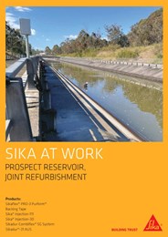 Sika at work: Prospect reservoir, joint refurbishment