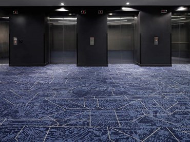 The flooring at Rydges Sydney Airport features Smart City carpet tiles