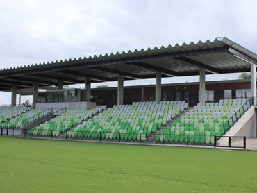 Grandstand roofing at Maitland Sports Ground 