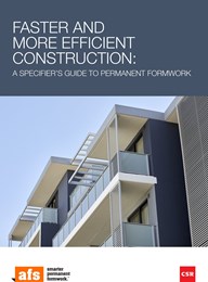 Faster and more efficient construction: A specifier's guide to permanent formwork 