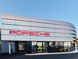 ALPOLIC/fr elevating aesthetics and safety at high-end Porsche dealerships