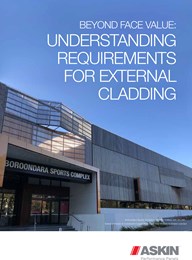 Beyond face value: Understanding requirements for external cladding 