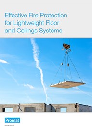 Effective fire protection for lightweight floor and ceiling systems