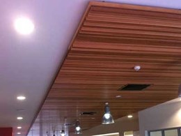 Ultraflex linear timber ceiling panels installed at new Perry Park Redevelopment in Bowen Hills, QLD