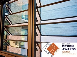 EBSA awarded ‘Most Innovative Window System’ at 2021 AGWA Design Awards