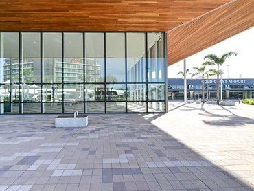 Capral customised a curtain wall system for the Gold Coast Airport Expansion 
