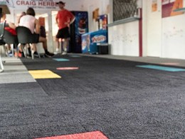 Repurposed carpet tiles get a new life at Geelong YMCA 