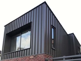 Snap-fix Archclad Cliptray 48 panels installed at Brunswick home extension