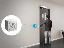 Hygiene control with automatic doors and touchless switches