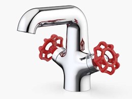 Dorf’s new Industrie basin mixer designed to reflect new colour trend in tapware 
