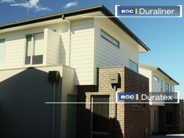 Multiple BGC products selected by builder for Geelong townhouse project