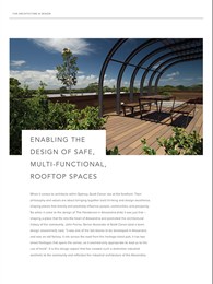 Enabling the design of safe, multi-functional, rooftop spaces