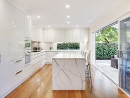 Calacatta Blanco simplifies cleaning and maintenance for Wahroonga kitchen 