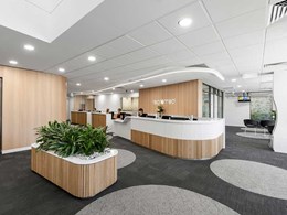 Carpet tiles and planks meet brief for beautiful and healthy interiors at Repromed clinic