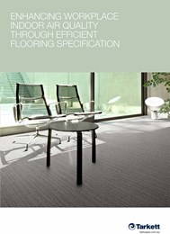 Enhancing workplace indoor air quality through efficient flooring specification