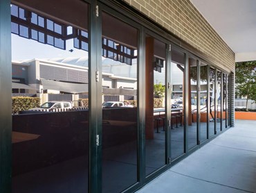 The stacking doors were designed for functionality and compliance with Australian standards