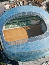 SUNTUF corrugated polycarbonate panels specified for Aviva Stadium, Ireland