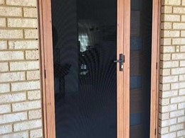 Invisi-Gard screen doors add timber look and security to Perth home entrance