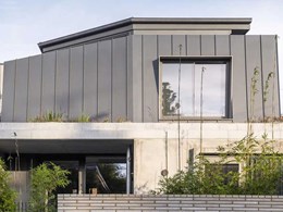 UniCote LUX Zinc Graphite meets architectural design goals for facade cladding