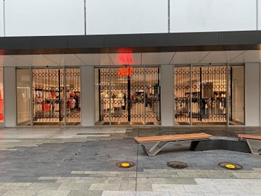 ATDC&rsquo;s security shutters at H+M Rundle Mall Adelaide&nbsp;
