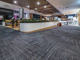 Fusion carpet planks meet form and function brief at busy Malvern shopping mall