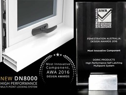 Doric wins Most Innovative Component at AWA AusFenEx 2016