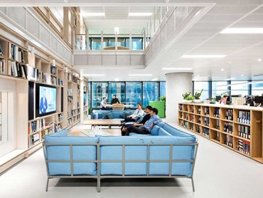 SAS products were integrated into the existing base build ceilings at the Barangaroo office 