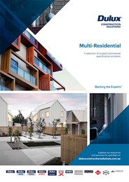 The Dulux® Construction Solutions Guide for multi-residential 