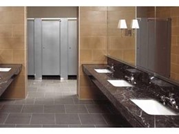Stainless steel toilet cubicles from Compact Group