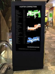 JDS digital directory board replaces static board at Sydney's Hunter Street shopping centre