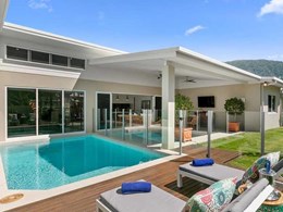Invisi-Gard screening among high end inclusions at Palm Cove QLD property