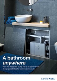 A bathroom anywhere: How the macerator pump has evolved to unlock design possibilities for commercial layouts