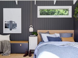 Tiny home at family residence features Easycraft’s EasyVJ wall panels