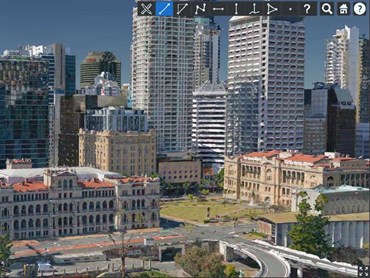MetroMap 3D web interface – Brisbane CBD