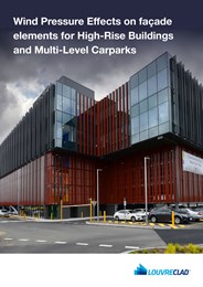 Wind pressure effects on facade elements for high-rise buildings and multi-level carparks