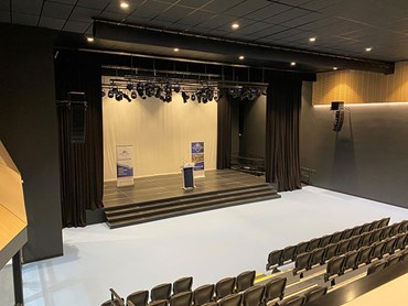 Select Concepts Wirreanda Secondary School Stage Access Ramp Curtain System