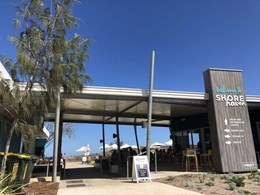 Askin panels create spectacular roofline on Oceans 27 Cafe in Perth