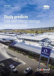 Case study: Cool roof energy savings