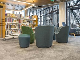 Stunning wool carpet tiles meet performance brief for high traffic Blenheim library project