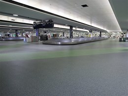 Neoflex Rubber Flooring used in Brisbane International Terminal expansion