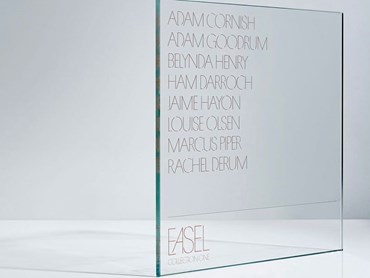 Easel project glass plaque